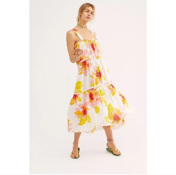 Free People Dresses & Skirts - 🏵Free People Moonshine Midi Dress Size L